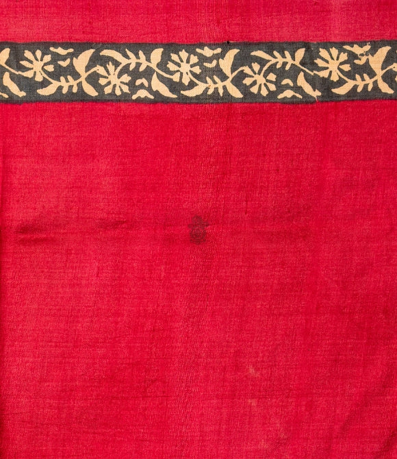 Handwoven Pure Mulberry Bengal Silk Saree Grey - Pink - Green - Multi