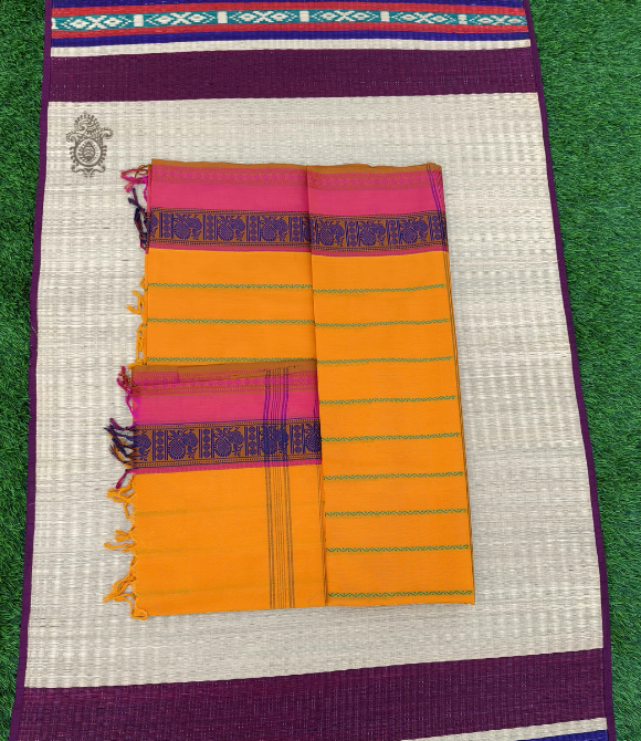 Pure Cotton Chettinad Saree | Kalakriti by Paroma