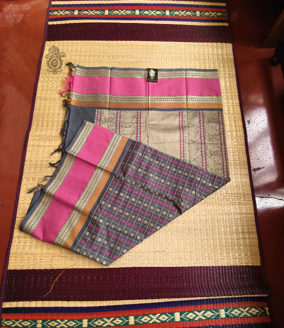 Pure Cotton Chettinad Saree | Kalakriti by Paroma