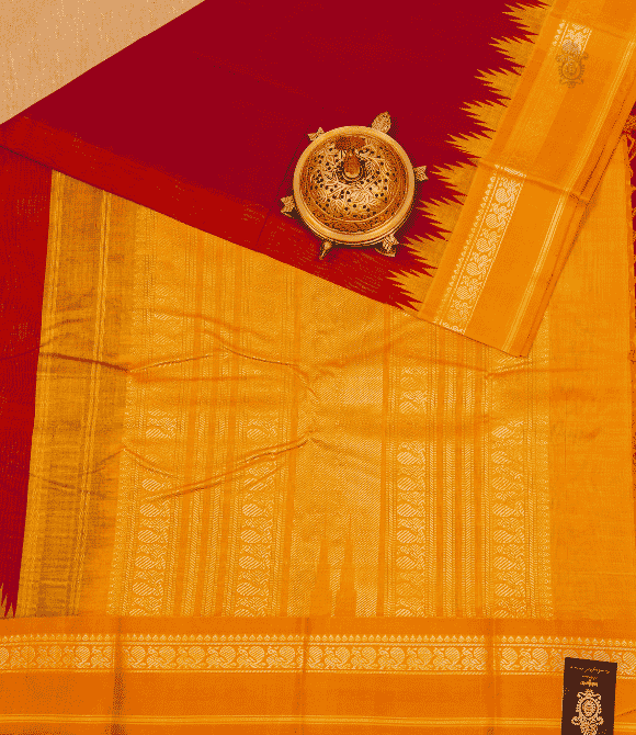 Handwoven Korvai Silk Cotton Handloom Saree - Special Edition