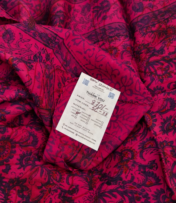 Pure Silk Chinnon Printed Scarf SC38