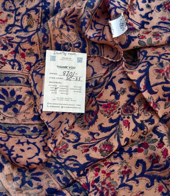 Pure Silk Chinnon Printed Scarf SC35