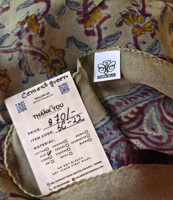 Pure Silk Chinnon Printed Scarf SC22