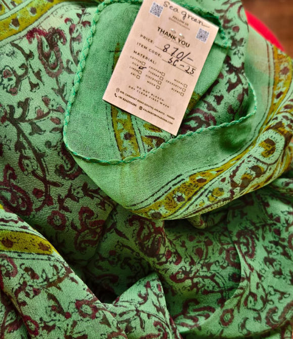 Pure Silk Chinnon Printed Scarf SC25