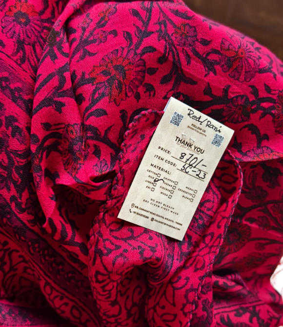 Pure Silk Chinnon Printed Scarf SC23