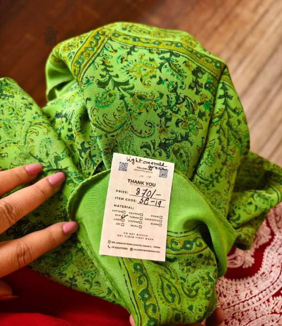 Pure Silk Chinnon Printed Scarf SC19