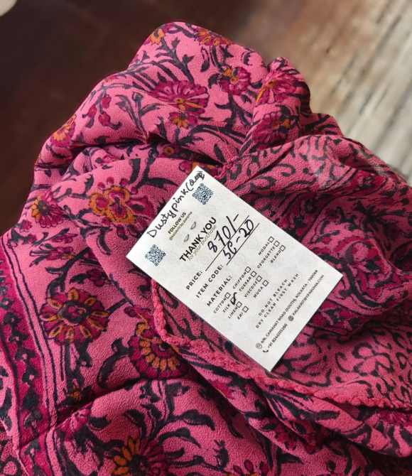 Pure Silk Chinnon Printed Scarf SC20