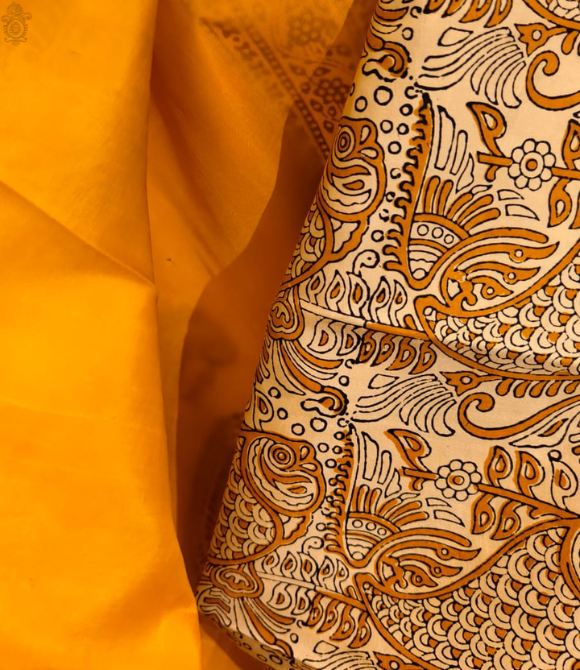 Handwoven Pure Mulberry Bengal Silk Saree Yellow