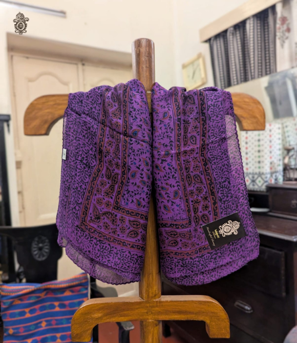 Pure Silk Chinnon Printed Scarf SC03