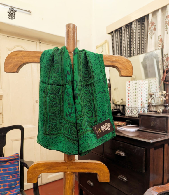 Pure Silk Chinnon Printed Scarf SC06