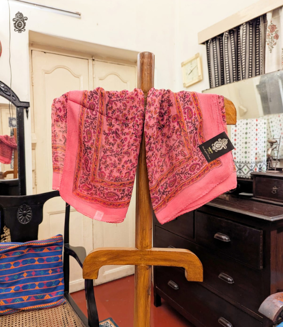 Pure Silk Chinnon Printed Scarf SC08