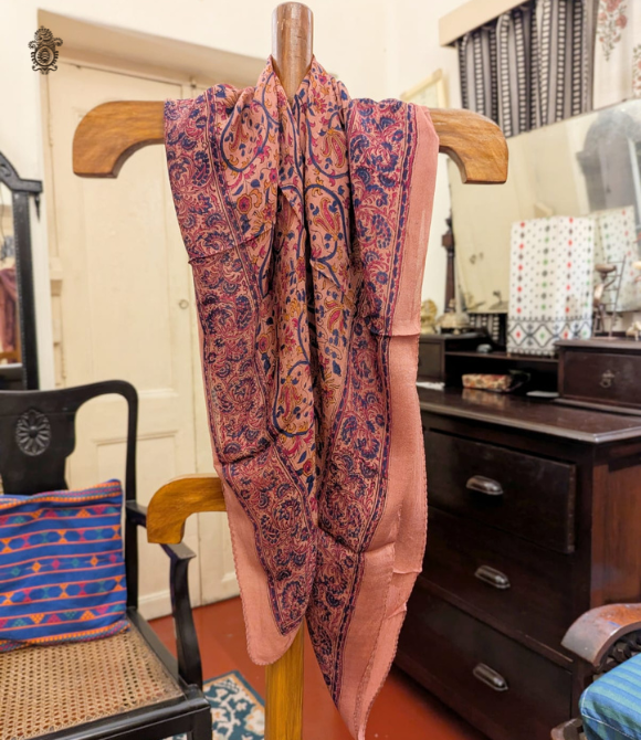 Pure Silk Chinnon Printed Scarf SC12