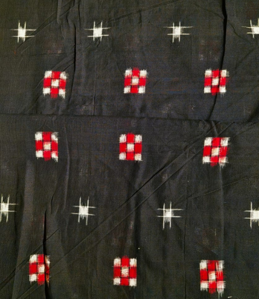 Handwoven Orissa Ikat Blouse Piece Black