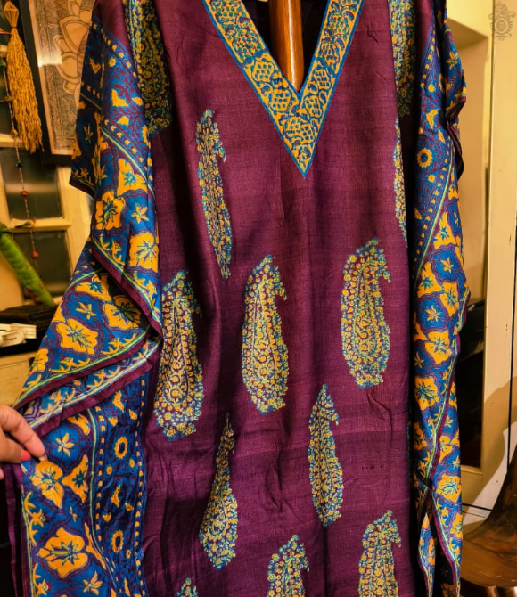 Kaftaan Dress - Tussar