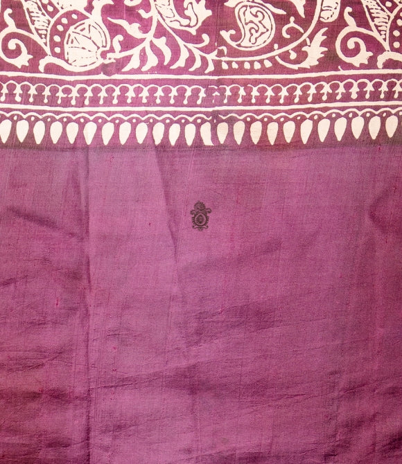 Handwoven Pure Mulberry Bengal Silk Saree Yellow