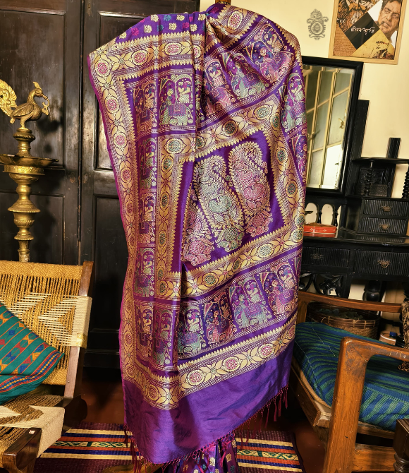 Vintage Benaras Baluchari Silk Saree