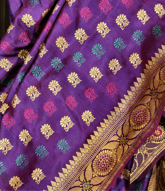 Vintage Benaras Baluchari Silk Saree