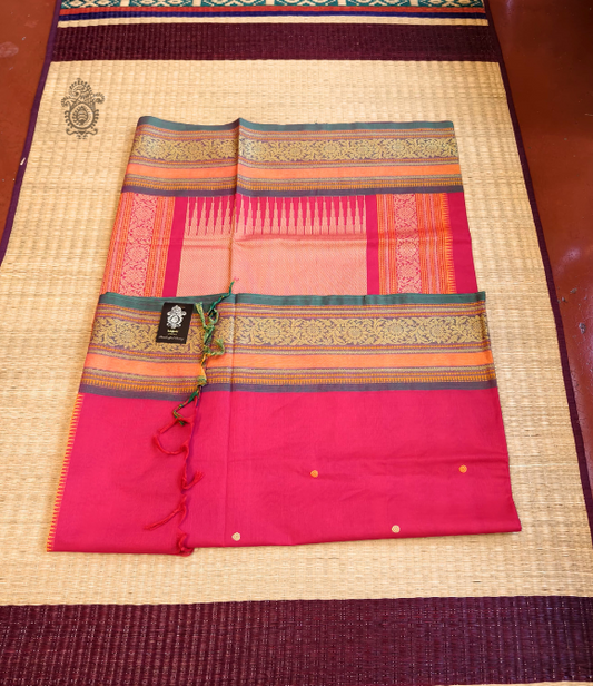 Pure Cotton Chettinad Saree | Kalakriti by Paroma