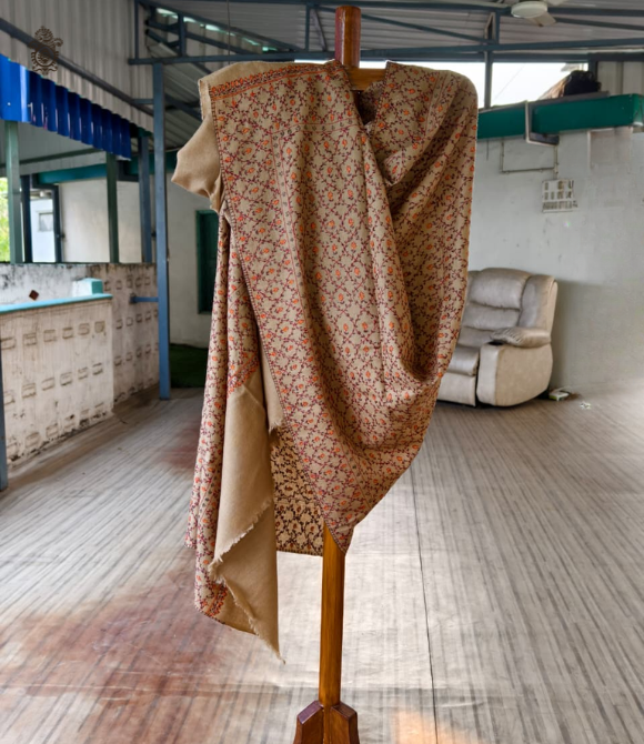 Fine Wool Hand Embroided Kashmiri Shawl