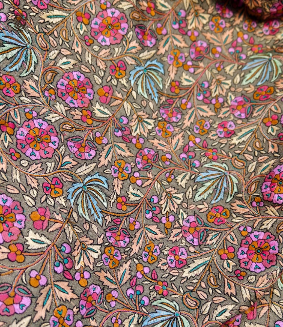 Pure Pashmina Kashmiri Shawl Toosh Jamewar Multi