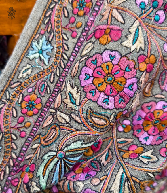 Pure Pashmina Kashmiri Shawl Toosh Jamewar Multi