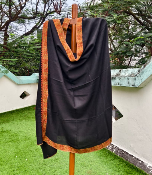 Fine Wool Hand Embroided Kashmiri Shawl