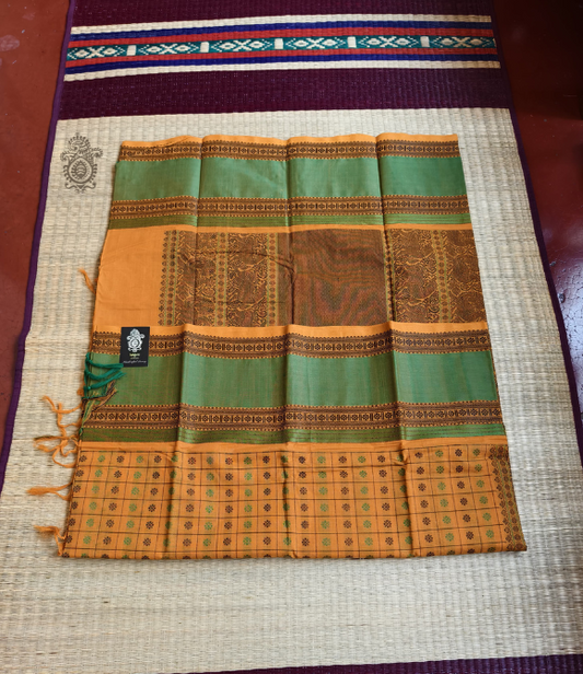 Pure Cotton Chettinad Saree | Kalakriti by Paroma