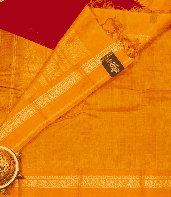 Handwoven Korvai Silk Cotton Handloom Saree - Special Edition