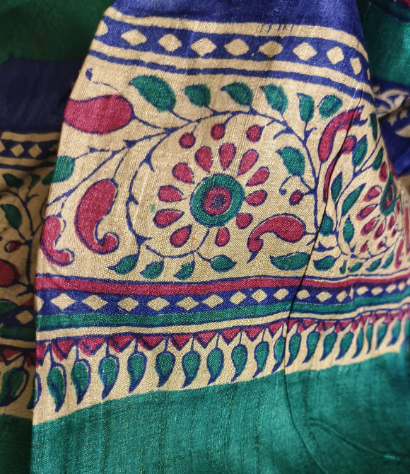 Pure Gachhi Bengal Tussar Saree Yellow