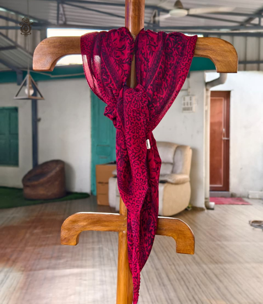 Pure Silk Chinnon Printed Scarf