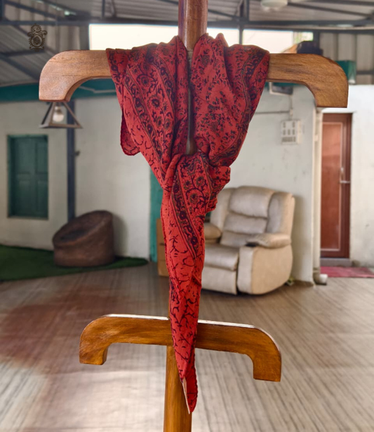 Pure Silk Chinnon Printed Scarf