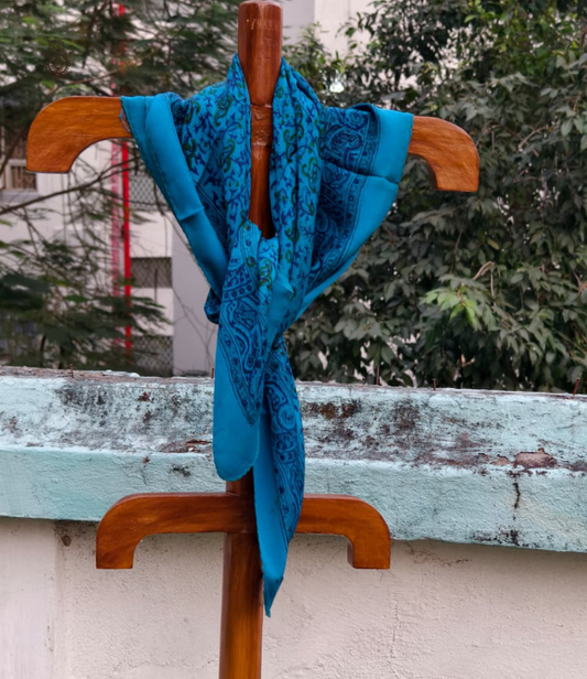 Pure Silk Chinnon Printed Scarf