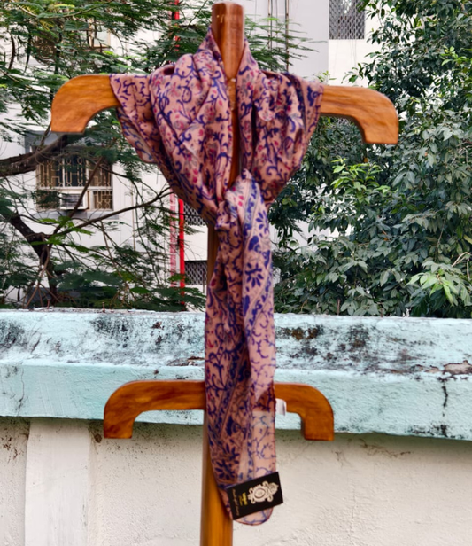 Pure Silk Chinnon Printed Scarf