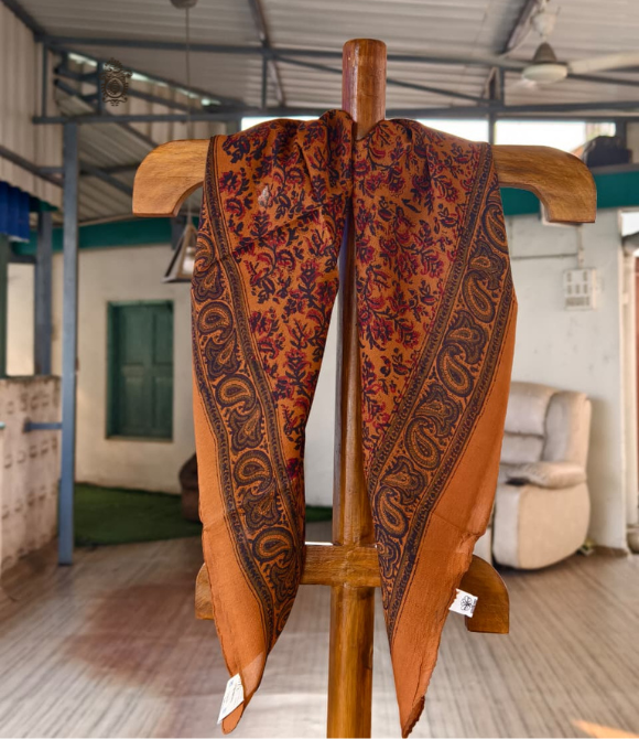 Pure Silk Chinnon Printed Scarf