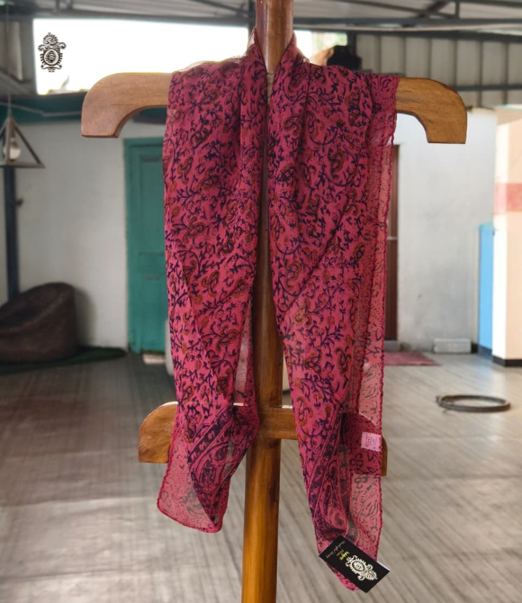 Pure Silk Chinnon Printed Scarf SC31