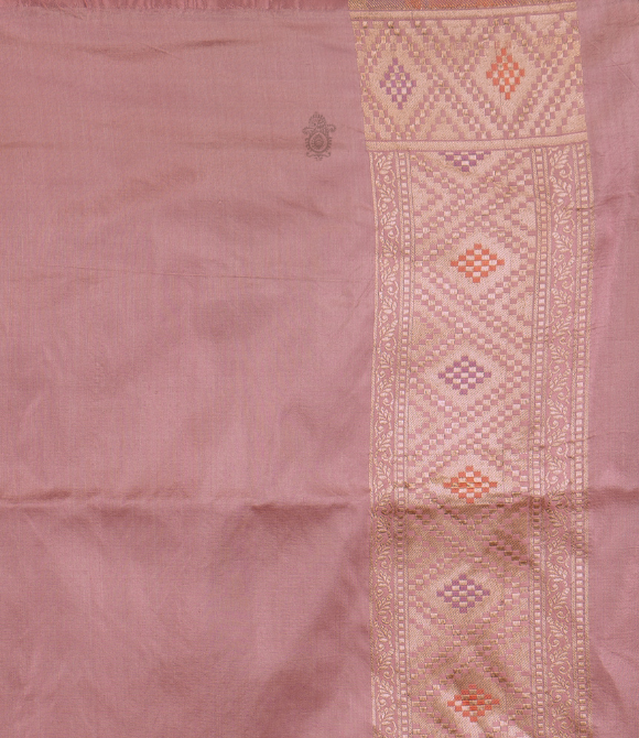 Handwoven Pure Katan Silk Benarasi Saree Baby Pink