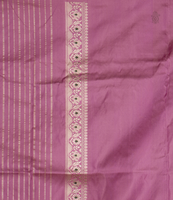 Handwoven Pure Silk Kadhua Benarasi Lavender