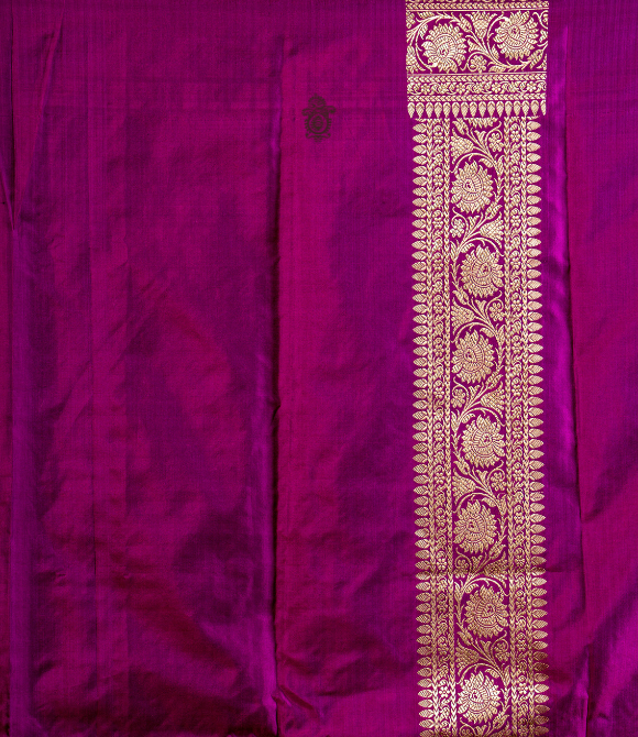 Handwoven Pure Katan Silk Benarasi Saree Jamuni Pink