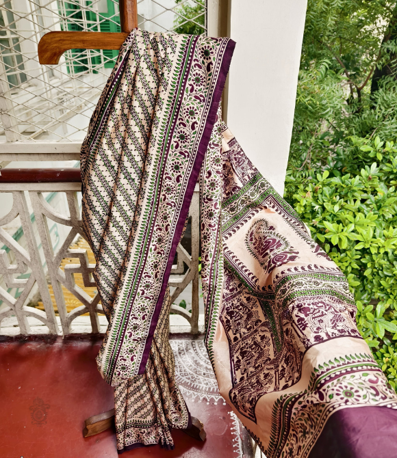 Handwoven Pure Mulberry Bengal Silk Saree | Kalakriti By Paroma | Best Saree Boutique