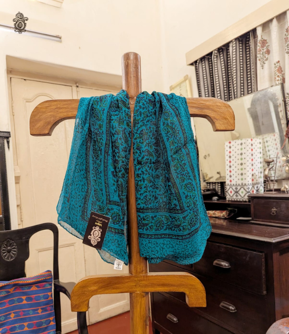 Pure Silk Chinnon Printed Scarf SC10