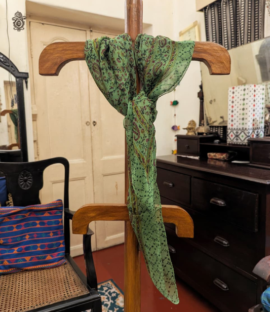 Pure Silk Chinnon Printed Scarf SC04