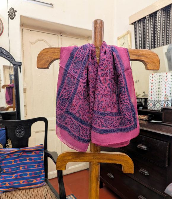 Pure Silk Chinnon Printed Scarf SC14