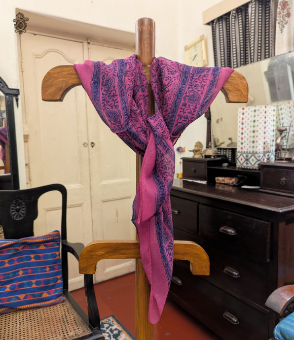 Pure Silk Chinnon Printed Scarf SC14