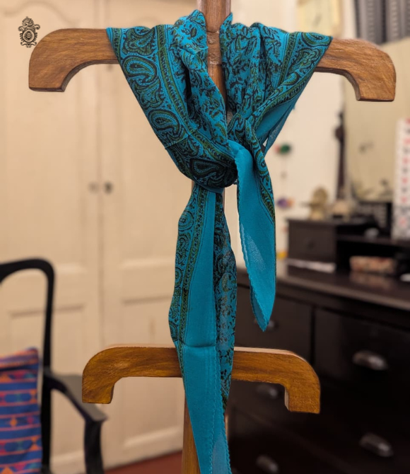 Pure Silk Chinnon Printed Scarf SC15